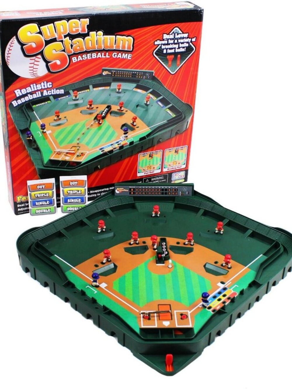 Tabletop Baseball Game - Super Stadium Baseball - Fun Family Game Night Activity